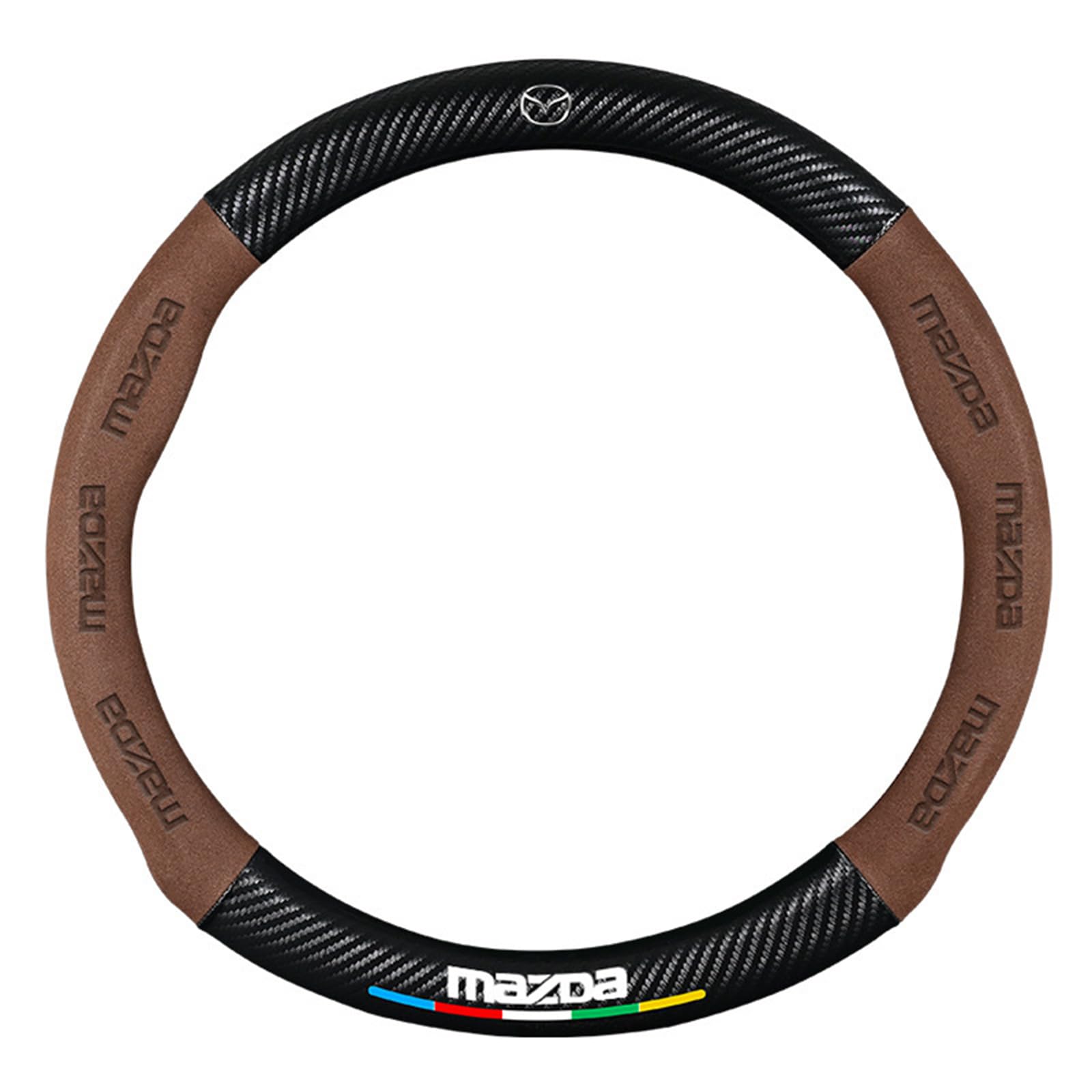 Auto Lenkradbezug Leder für Mazda R360, Mikrofaser LenkradhüLle, Sportlich Lenkradabdeckung für Vier Jahreszeiten,Brown Auto Lenkradbezug Leder für Mazda R360, Mikrofaser LenkradhüLle, Sportlich Lenkradabdeckung für Vier Jahreszeiten,Brown von LYHINRA
