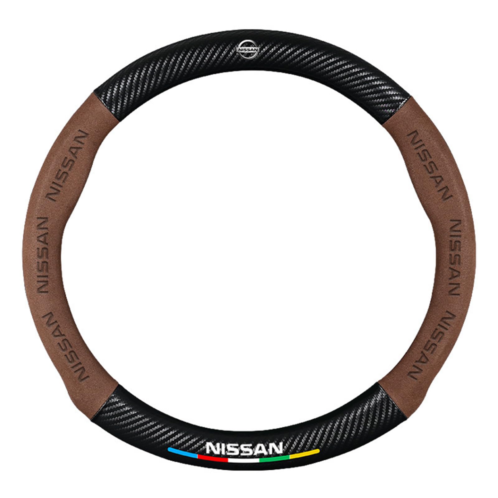 Auto Lenkradbezug Leder für Nissan Armada, Mikrofaser LenkradhüLle, Sportlich Lenkradabdeckung für Vier Jahreszeiten,O-Brown Auto Lenkradbezug Leder für Nissan Armada, Mikrofaser LenkradhüLle, Sportlich Lenkradabdeckung für Vier Jahreszeiten,O-Brown von LYHINRA