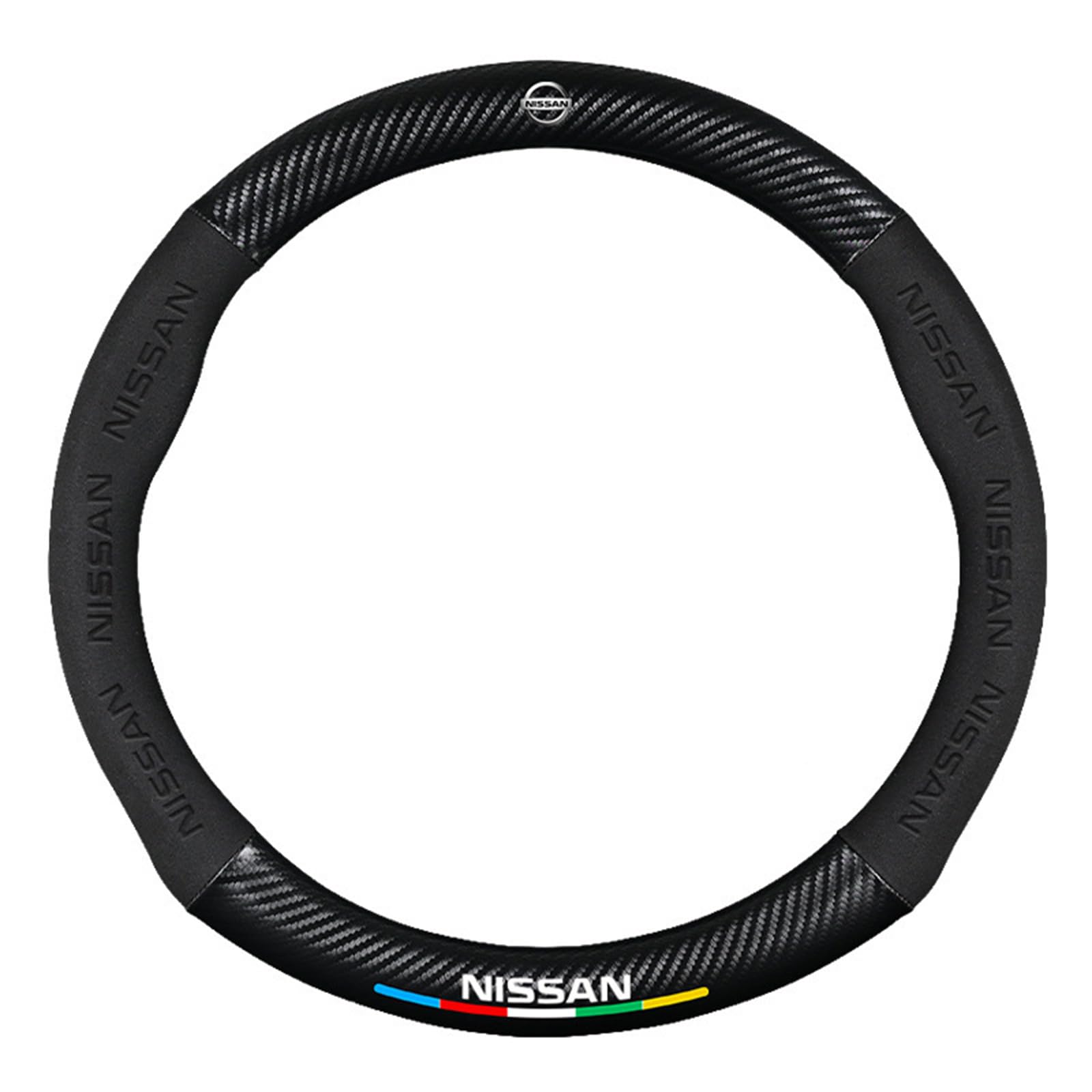 Auto Lenkradbezug Leder für Nissan Elgrand, Mikrofaser LenkradhüLle, Sportlich Lenkradabdeckung für Vier Jahreszeiten,O-Black Auto Lenkradbezug Leder für Nissan Elgrand, Mikrofaser LenkradhüLle, Sportlich Lenkradabdeckung für Vier Jahreszeiten,O-Black von LYHINRA