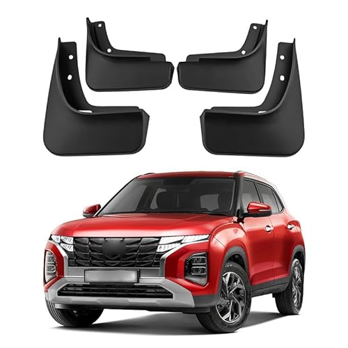 4 Stück Auto Schmutzfänger für Hyundai Creta Non Prime 2022-2023 2024 2025, Vorne Und Hinten Schmutzfänger Kratzfest Verschleißfest Spritzschutz Auto Kotflügel von LYJXD