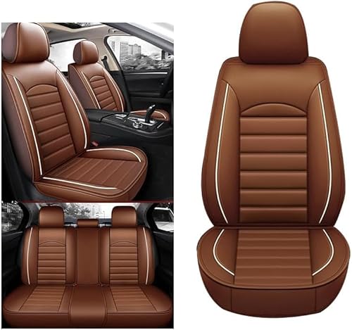 Auto Sitzbezüge Sets für Volvo XC40 XC 40 SUV 2018-2023 2024 2025, Leder Wasserdicht Atmungsaktiv Autositzbezug Full Set Sitzschoner Innenraum Accessories,Coffee Auto Sitzbezüge Sets für Volvo XC40 XC 40 SUV 2018-2023 2024 2025, Leder Wasserdicht Atmungsaktiv Autositzbezug Full Set Sitzschoner Innenraum Accessories,Coffee von LYJXD