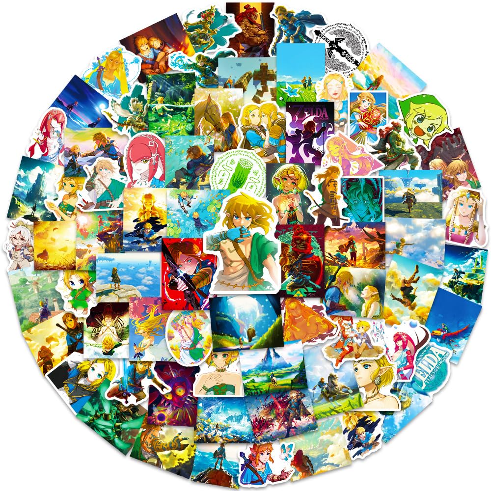 100 PCS The Legend of Zelda Aufkleber Vinyl Cartoon Tears of the Kingdom Aufkleber für Laptop Wasserflaschen Auto Gepäck Scrapbook Computer,Wasserdicht Niedliche Anime Sticker für Kinder Erwachsene 100 PCS The Legend of Zelda Aufkleber Vinyl Cartoon Tears of the Kingdom Aufkleber für Laptop Wasserflaschen Auto Gepäck Scrapbook Computer,Wasserdicht Niedliche Anime Sticker für Kinder Erwachsene von LYLSDSB