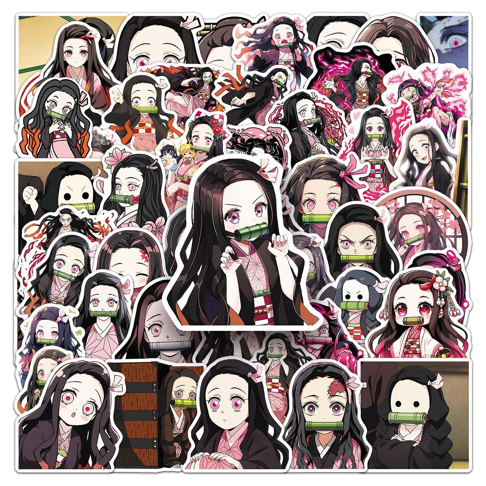 Kamado Nezuko Aufkleber 50 Stück Vinyl Funny Anime Sticker für Skateboard Scrapbook Laptop Telefon Motorrad Koffer Computer Auto Gepäck,Niedlich Wasserfeste Cartoon Sticker für Erwachsene Jugendliche Kamado Nezuko Aufkleber 50 Stück Vinyl Funny Anime Sticker für Skateboard Scrapbook Laptop Telefon Motorrad Koffer Computer Auto Gepäck,Niedlich Wasserfeste Cartoon Sticker für Erwachsene Jugendliche von LYLSDSB