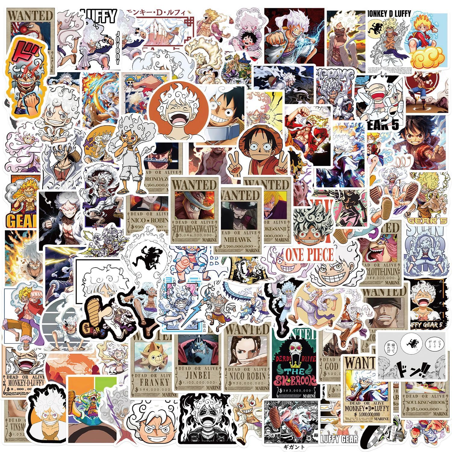 One Piece Aufkleber 100 Stück Vinyl Cartoon Luffy Sticker für Laptop Wasserflaschen Skateboard Fahrrad Computer Snowboard Gepäck Auto,Wasserdicht Cute Anime Aufkleber für Kinder Teens Erwachsene One Piece Aufkleber 100 Stück Vinyl Cartoon Luffy Sticker für Laptop Wasserflaschen Skateboard Fahrrad Computer Snowboard Gepäck Auto,Wasserdicht Cute Anime Aufkleber für Kinder Teens Erwachsene von LYLSDSB