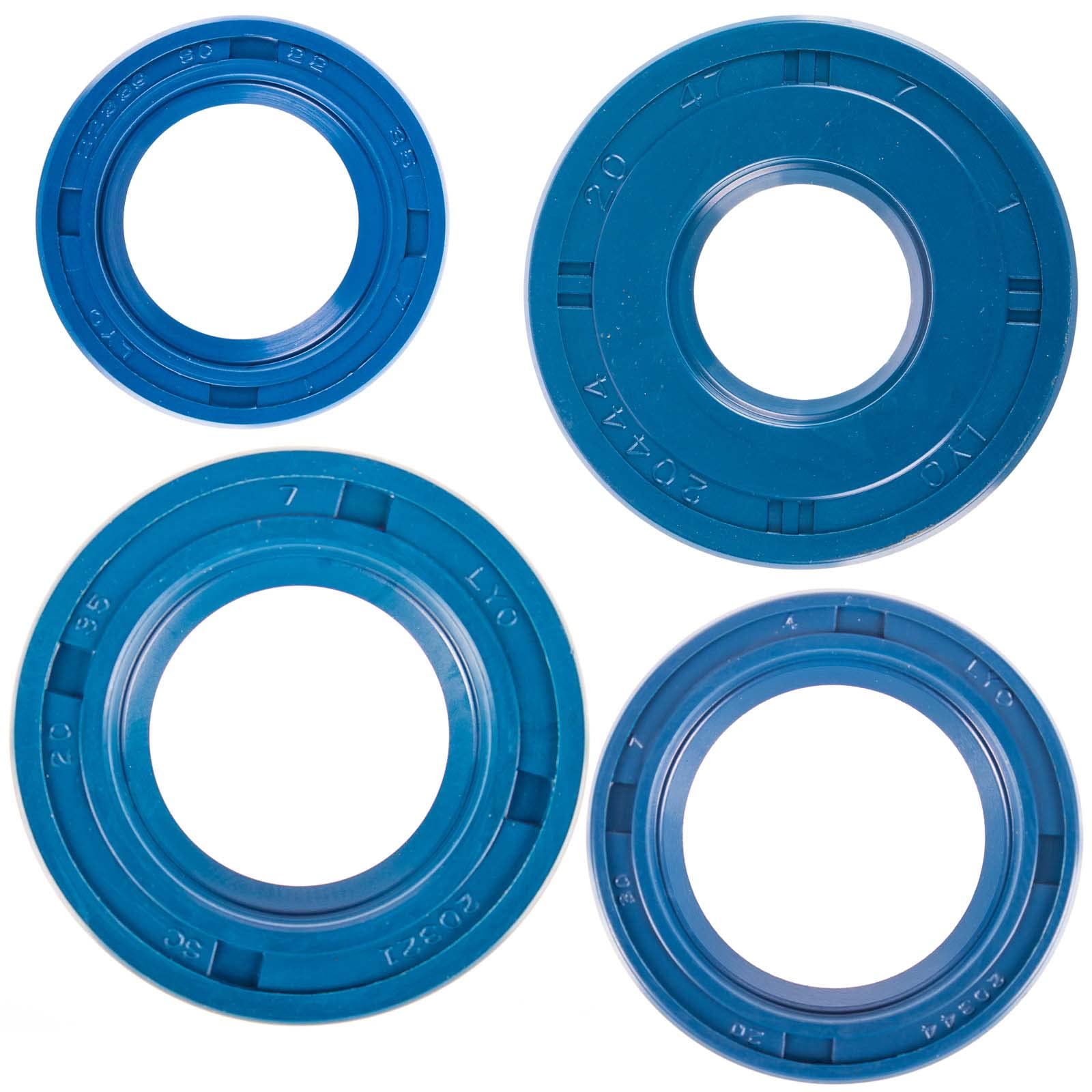 LYO Set: Wellendichtringe Motor kpl, blau - Simson S51, S70, S53, S83, KR51/2 Schwalbe, SR50, SR80 von LYO