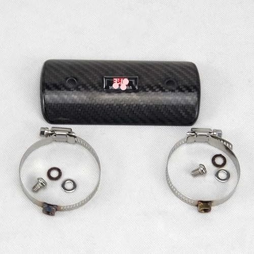 Hitzeschild Abdeckung Motorrad Motorrad Auspuff Schalldämpfer Carbon Fiber Protector Escape Hitzeschild Abdeckung Schutz Anti-verbrühungen Für Z900 Pit Bike von LYUNQET