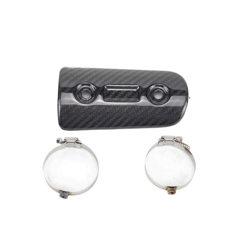 Hitzeschild Abdeckung Motorrad Motorrad Auspuff Schalldämpfer Carbon Fiber Protector Escape Hitzeschild Abdeckung Schutz Anti-verbrühungen Für Z900 Pit Bike von LYUNQET