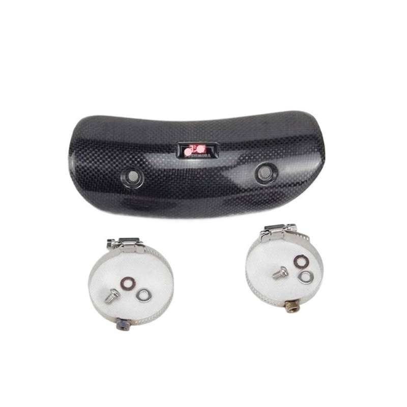 Hitzeschild Abdeckung Motorrad Motorrad Auspuff Schalldämpfer Carbon Fiber Protector Escape Hitzeschild Abdeckung Schutz Anti-verbrühungen Für Z900 Pit Bike von LYUNQET