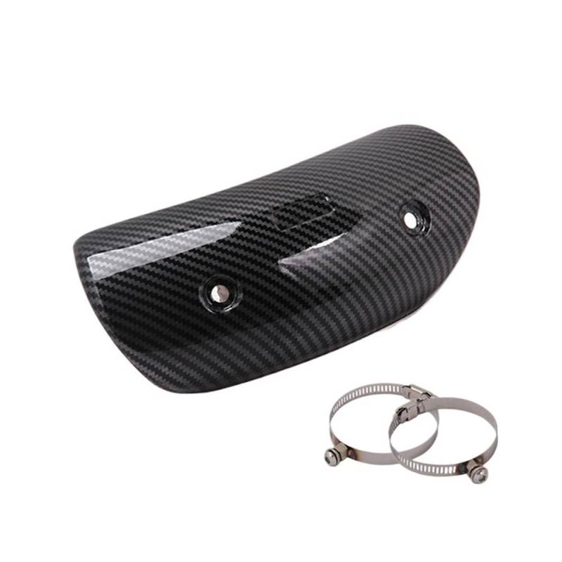 Hitzeschild Abdeckung Motorrad Universal Motorrad Auspuff Hitzeschild Abdeckung Schalldämpfer Link Rohr Protector Schutz Anti-verbrühungen Abdeckung von LYUNQET