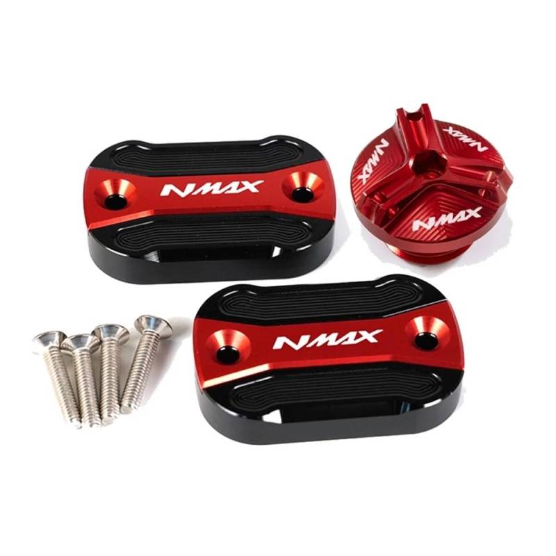 Vordere Bremse Abdeckung Motorrad Vorne Hinten Brems Tankdeckel Füllstoff Kappe Für Yam&aha NMAX 155 125 N-MAX 155 125 2015-2021 2022 2023 von LYUNQET