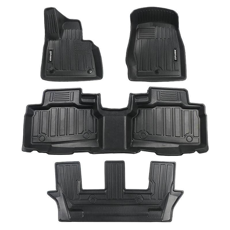 Fussmatten Auto für Ford Explorer 7 Seats 2020 2021 2022, Automatten, Neu Hochwertig, Auto Zubehör Innenraum von LYYFCB