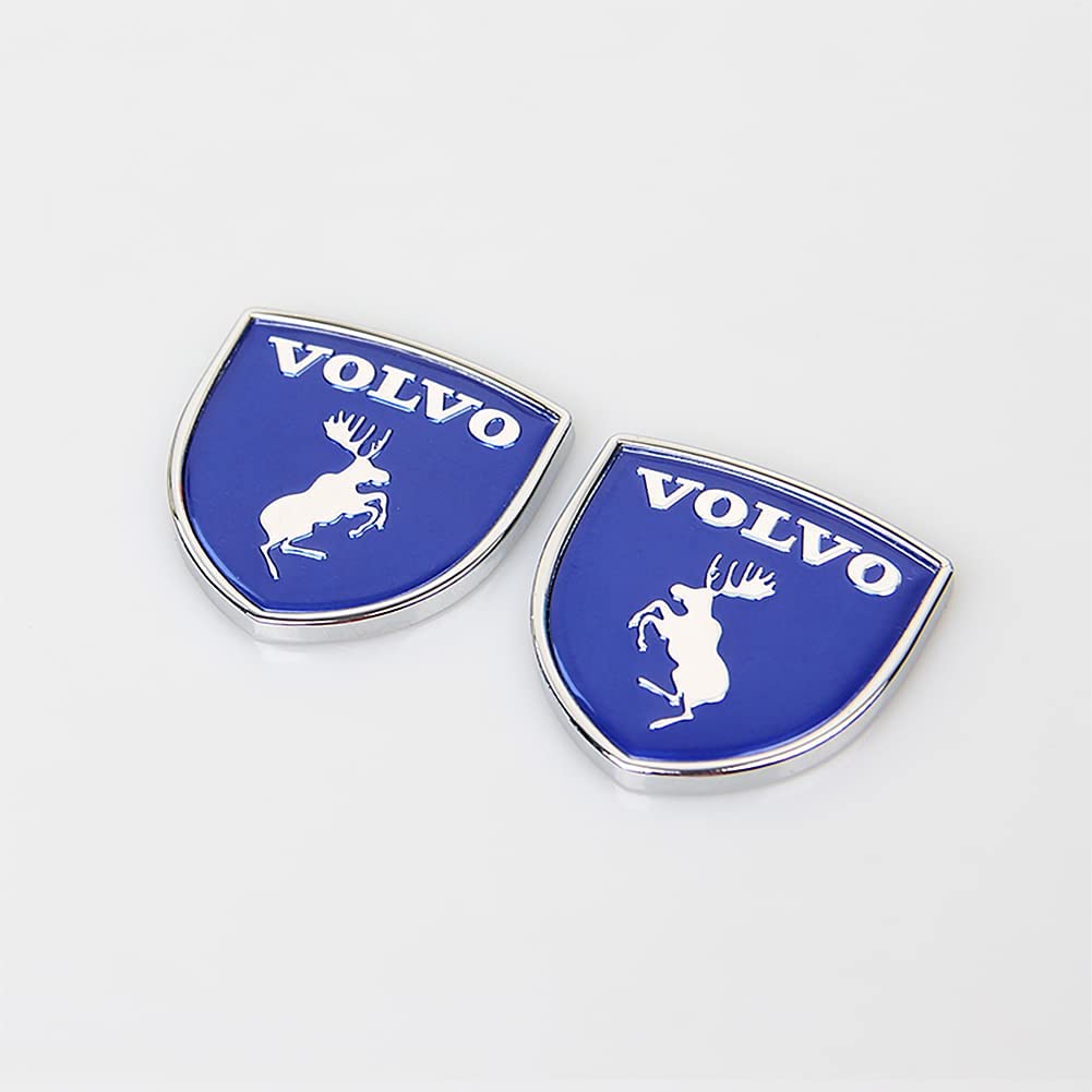 Abzeichen Logo für Volvo 3D, Buchstaben Wort Emblem-Aufkleber, Autoaufkleber Sticker Emblem Abzeichen Body Abzeichen Aufkleber,A Blue von LYYMX