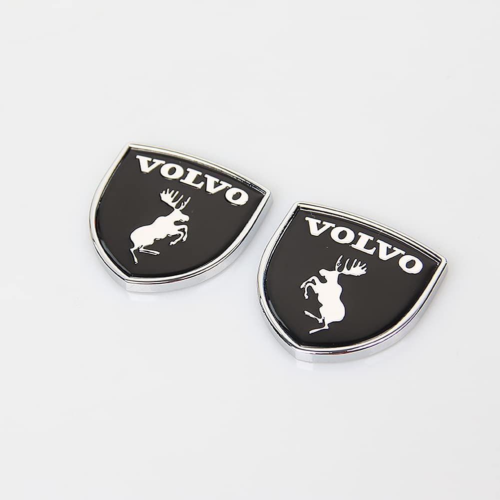 Abzeichen Logo für Volvo 3D, Buchstaben Wort Emblem-Aufkleber, Autoaufkleber Sticker Emblem Abzeichen Body Abzeichen Aufkleber,C Black von LYYMX