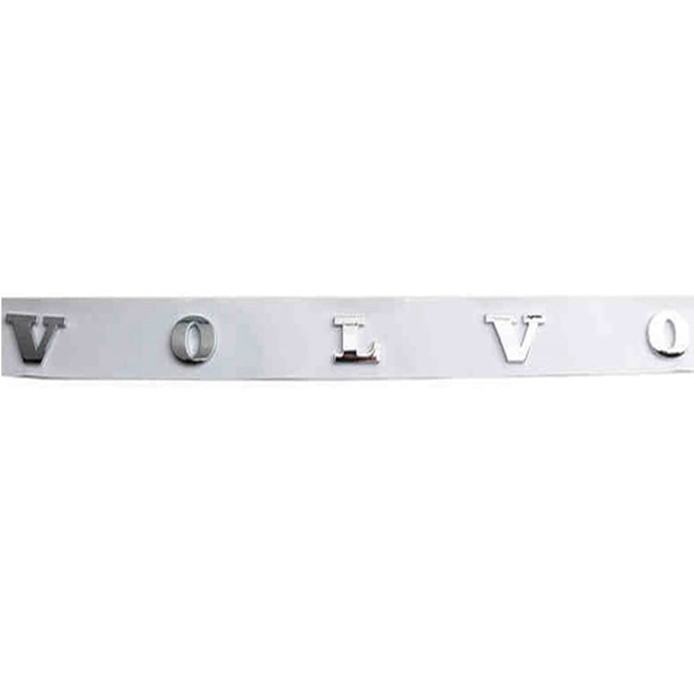 Abzeichen Logo für Volvo XC40 XC60 XC90 C30, Buchstaben Wort Emblem-Aufkleber, Autoaufkleber Sticker Emblem Abzeichen Body Abzeichen Aufkleber,A Silver von LYYMX