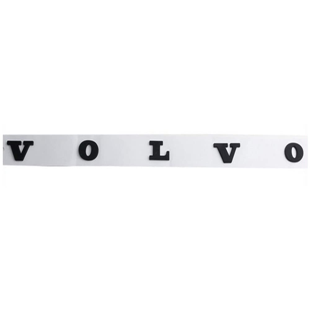Abzeichen Logo für Volvo XC40 XC60 XC90 C30, Buchstaben Wort Emblem-Aufkleber, Autoaufkleber Sticker Emblem Abzeichen Body Abzeichen Aufkleber,B Black von LYYMX
