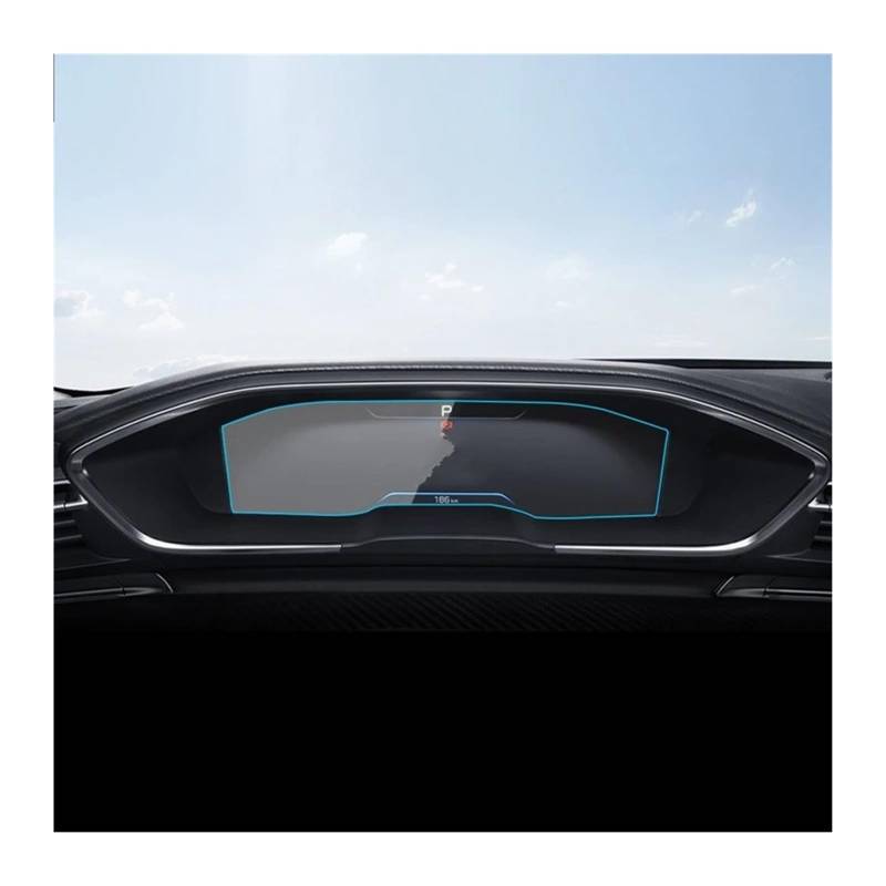 12,3 Zoll Für 19-22 Für Dongfeng Für Peugeot Für 508L Armaturenbrett-Navigationsmembran Auto-GPS-Display Schutzfolie Aus Gehärtetem Glas Navigation Schutzfolie von LZBZHB