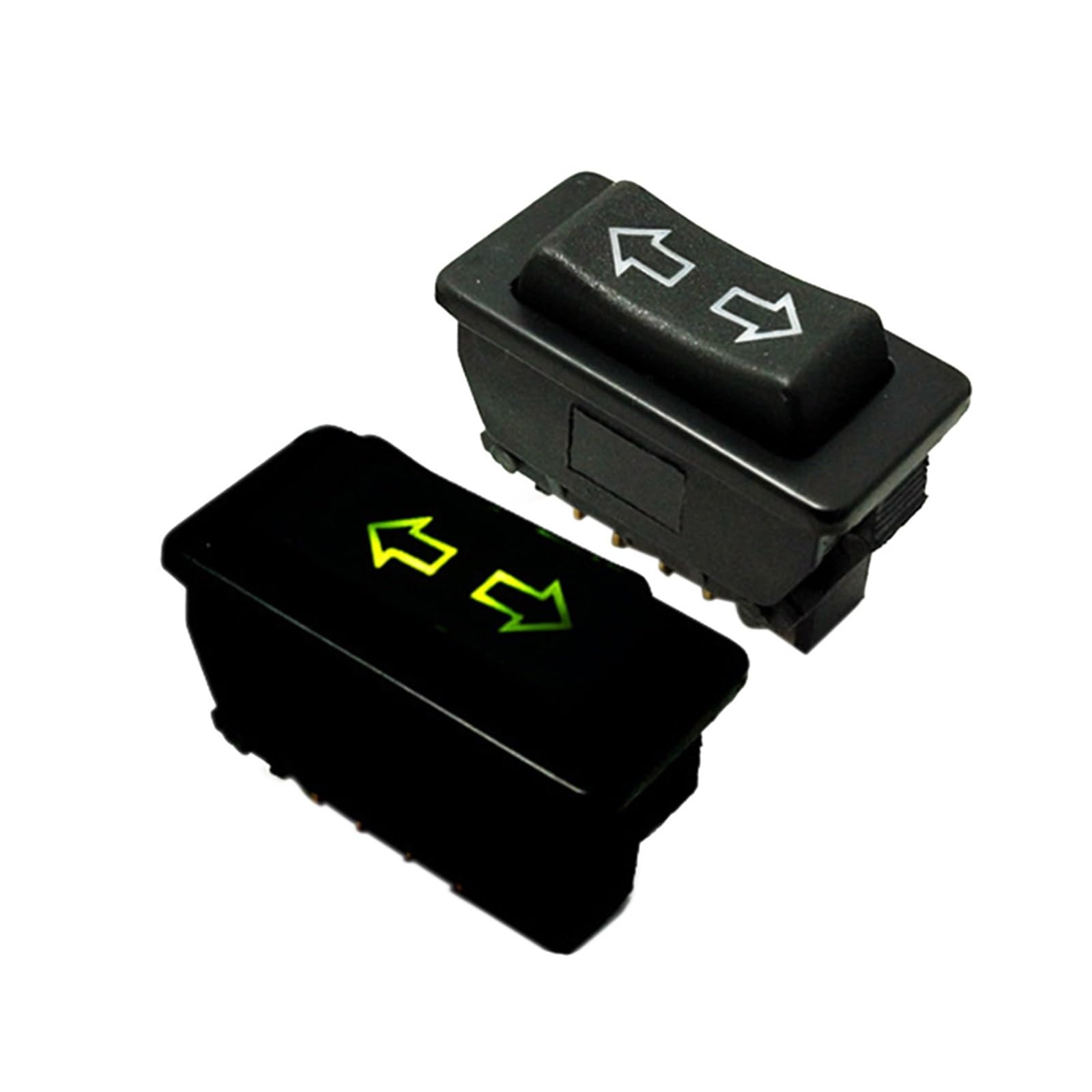 1Pcs DC 12V / 24V 20A Auto Fensterheber Schalter Mit Lampe 5 Pin Power Fenster Schalter Für Auto Taste Schalter Zubehör Universal Power Fenster Control Schalter(B) von LZBZHB