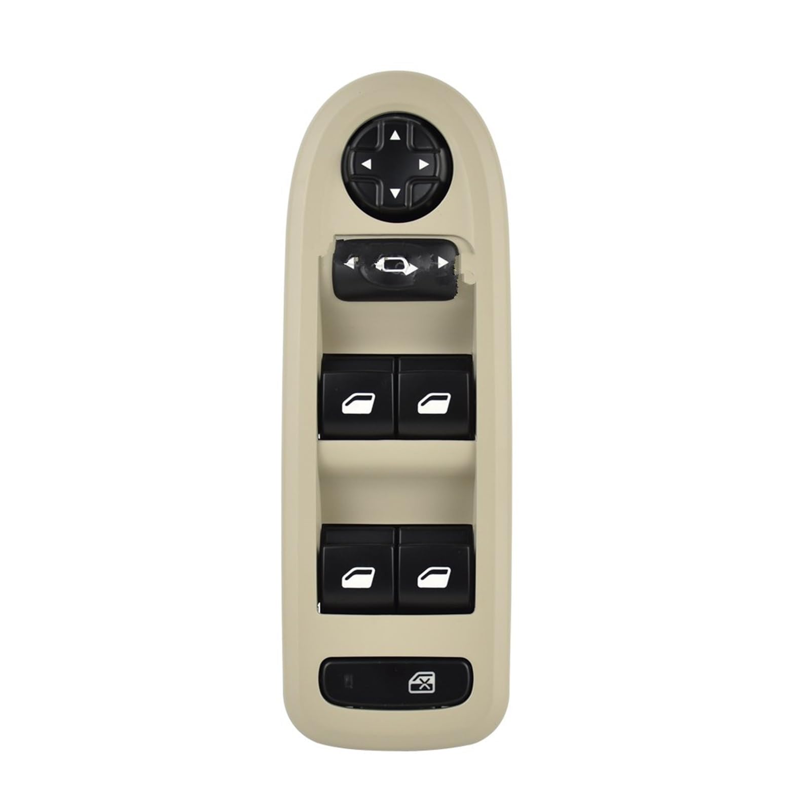 Auto Fahrerseite Power Fensterheber Regler Master Control Schalter Für Peugeot Für 408 2009 2010 2011 2012 2013 96666289ZE Power Fenster Control Schalter(Beige) von LZBZHB