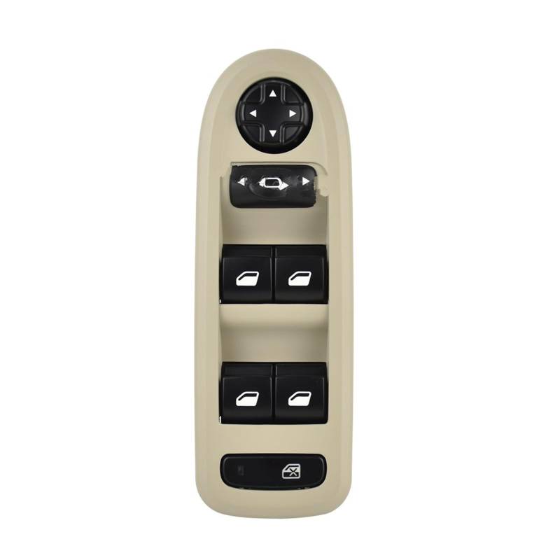 Auto Fenster Fahrerseite Glas Heber Button Control Switch Panel Für Peugeot Für 408 2009 2010 2011 2012 2013 96666289ZE Power Fenster Control Schalter(Beige) von LZBZHB