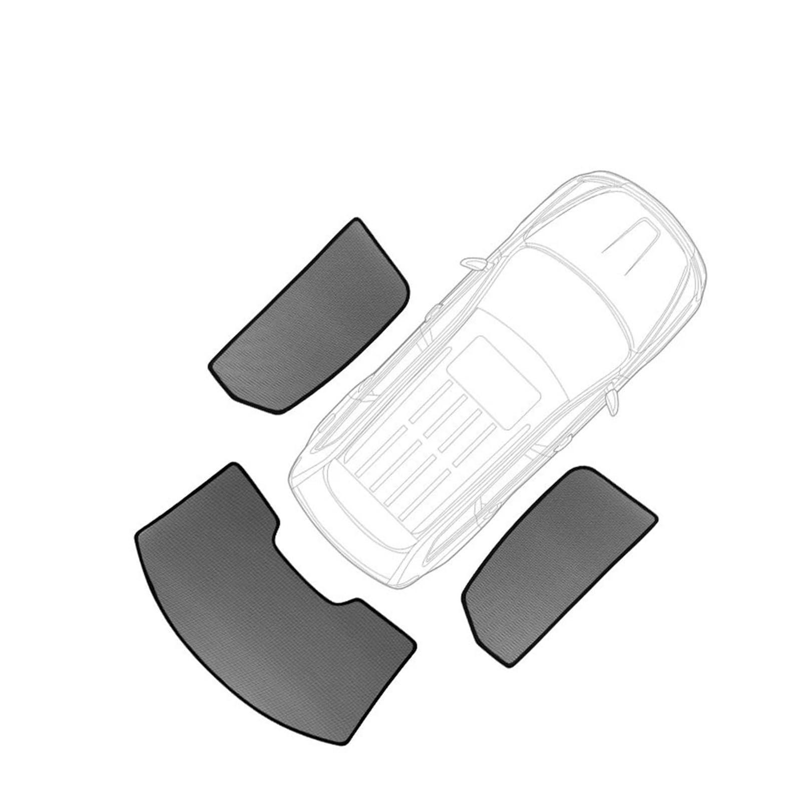 Auto Front Sonnenschirm Abdeckung Sonnenschutz Visier Faltbare Vorhang Für VW Für Passat Für B6 2005 2006 2007 2008 2009 2010 Auto Sonnenschutz Regenschirm(2 Rear Back Window) von LZBZHB