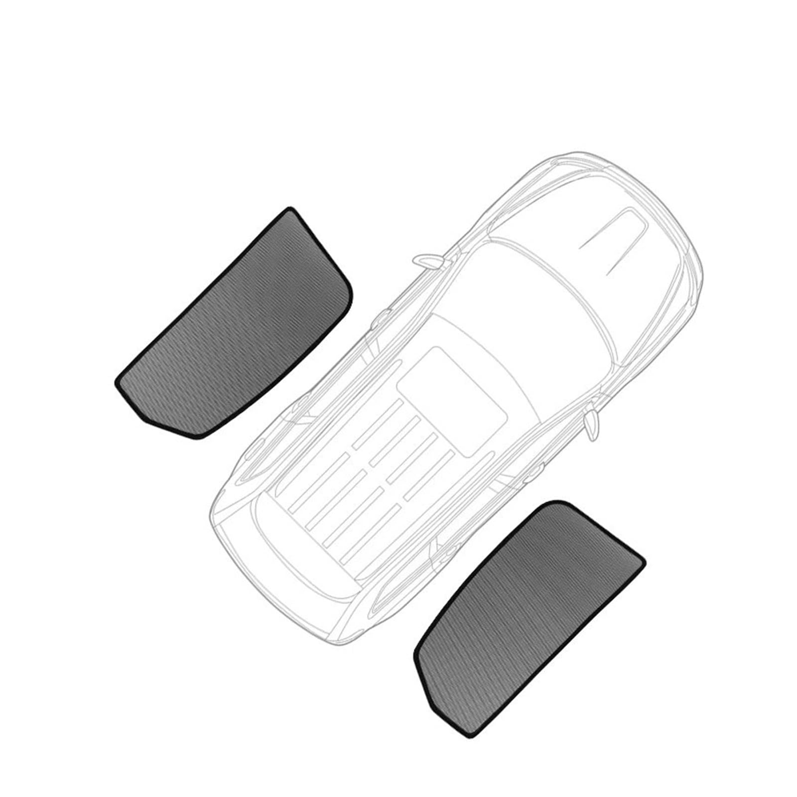 Auto Front Sonnenschirm Abdeckung Sonnenschutz Visier Faltbare Vorhang Für VW Für Passat Für B6 2005 2006 2007 2008 2009 2010 Auto Sonnenschutz Regenschirm(2PCS Rear) von LZBZHB