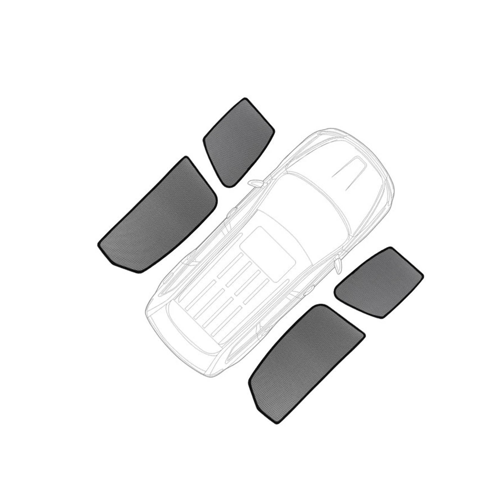 Auto Front Sonnenschirm Abdeckung Sonnenschutz Visier Faltbare Vorhang Für VW Für Passat Für B6 2005 2006 2007 2008 2009 2010 Auto Sonnenschutz Regenschirm(4PCS Side) von LZBZHB