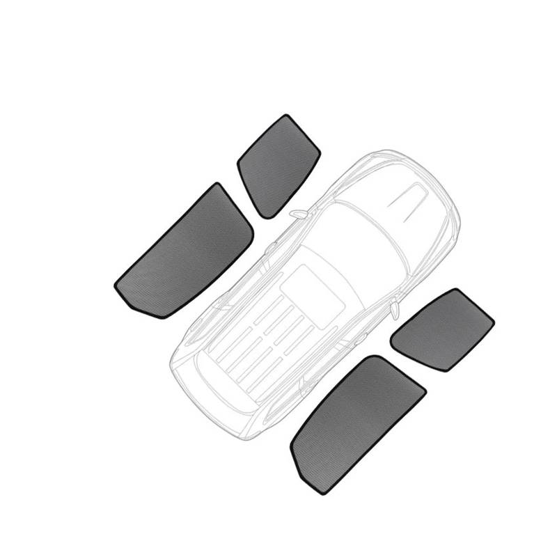 Auto Front Sonnenschirm Abdeckung Sonnenschutz Visier Faltbare Vorhang Für VW Für Passat Für B6 2005 2006 2007 2008 2009 2010 Auto Sonnenschutz Regenschirm(4PCS Side) von LZBZHB