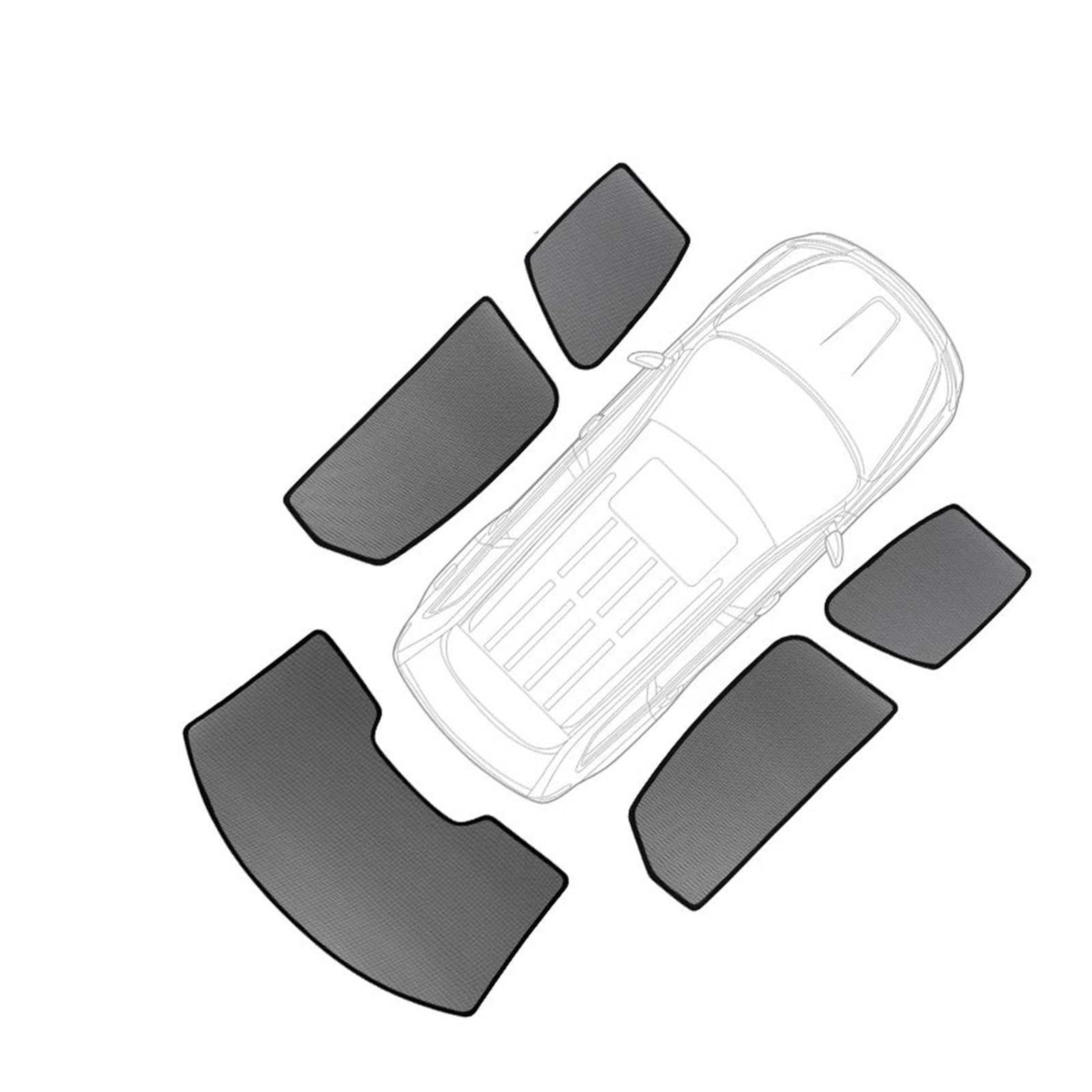 Auto Front Sonnenschirm Abdeckung Sonnenschutz Visier Faltbare Vorhang Für VW Für Passat Für B6 2005 2006 2007 2008 2009 2010 Auto Sonnenschutz Regenschirm(5pcs) von LZBZHB