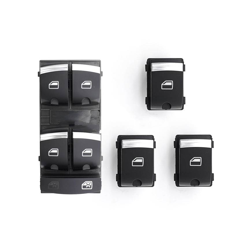 Auto Power Fenster Control Heber Schalter Regler Taste Für A3 Für A4 Für S4 Für RS4 Für A6 Für S6 Für Q7 4F0959851H 4F0959855B Power Fenster Control Schalter(4F0959851H-SET) von LZBZHB