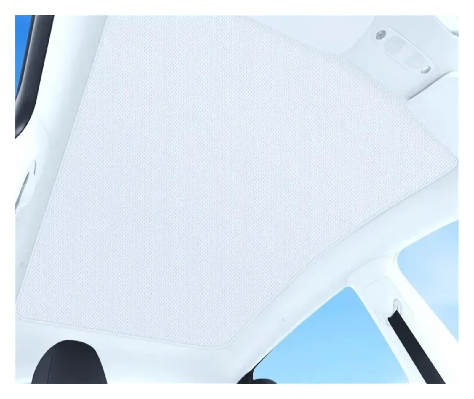 Auto Schiebedach Sonnenschirm Vorhänge Baldachin Mit Sonnenschutz Funktion Für Tesla Für Modell Für 3 Für Y 2021 2022 2023 Auto Sonnenschutz Regenschirm(3 Beige) von LZBZHB