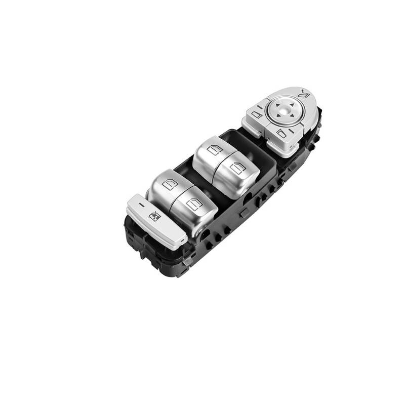 Autofensterschalter Hauptfahrersitzglas-Controller-Taste Für GLC-Klasse Für Benz Für W205 Für W253 2015 2016 2017 2018 2019–2021 2059056811 Power Fenster Control Schalter(Black) von LZBZHB