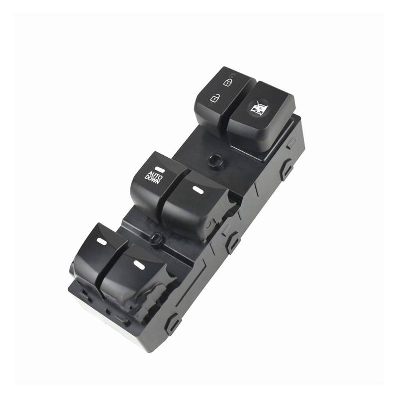 Electric Power Fenster Master Switch Für Hyundai 2012 2013 2014 2015 2016 Für Elantra Für Lang Für Bewegen 93570-4V000 Power Fenster Control Schalter(Black AUTODOWN) von LZBZHB