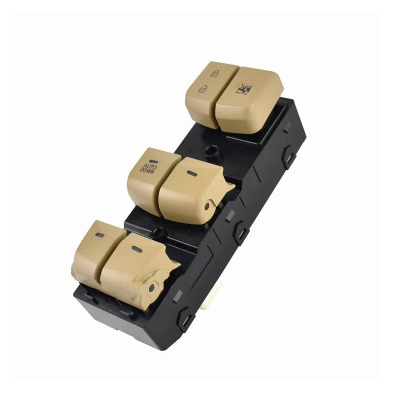 Electric Power Fenster Master Switch Für Hyundai 2012 2013 2014 2015 2016 Für Elantra Für Lang Für Bewegen 93570-4V000 Power Fenster Control Schalter(Yellow AUTODOWN) von LZBZHB