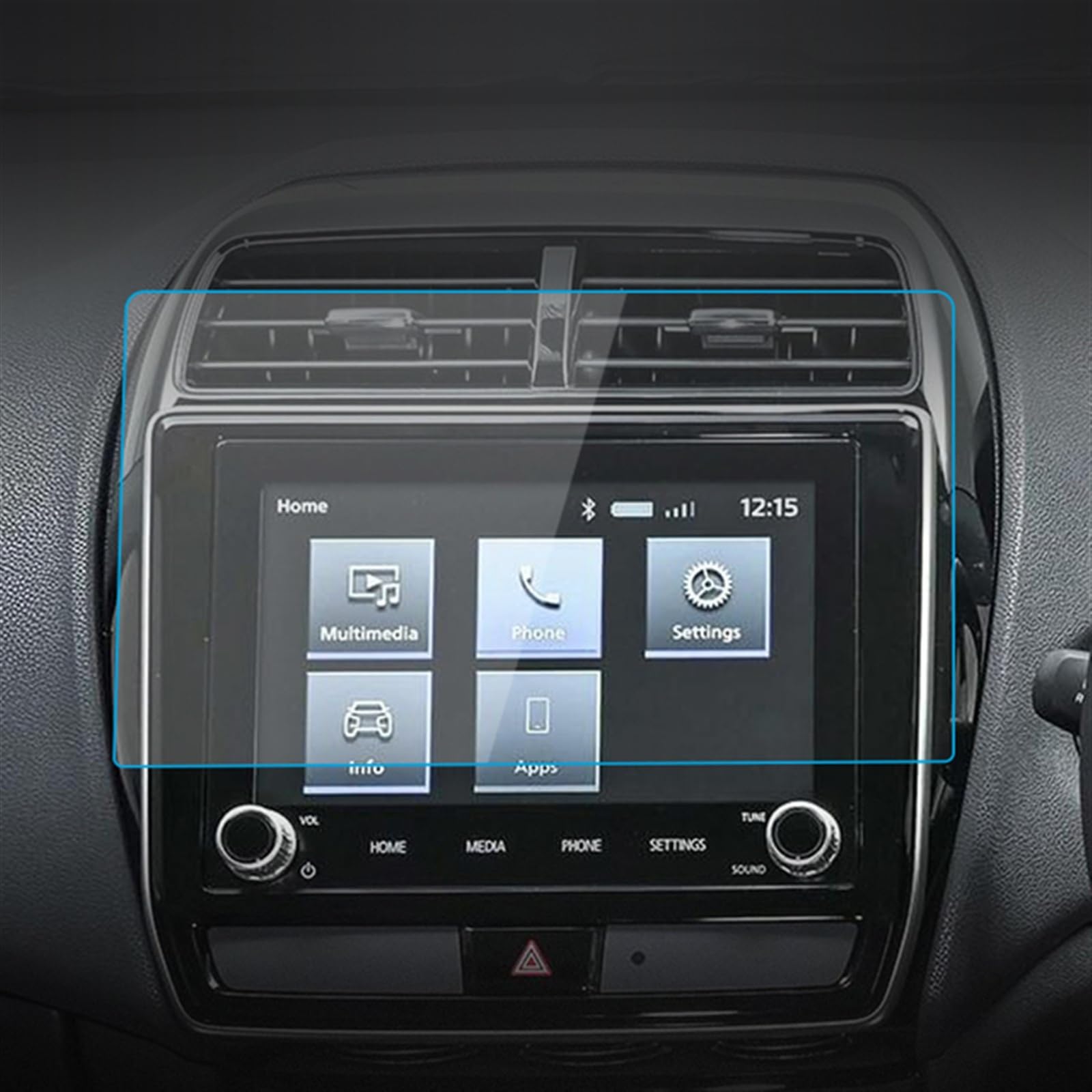 Für 2019 020 2021 2022 Für ASX Dashboard Navigation Membran Auto GPS Display Screen Schutz Film 10,1 Zoll Navigation Schutzfolie(Anti-Blue-ray) von LZBZHB