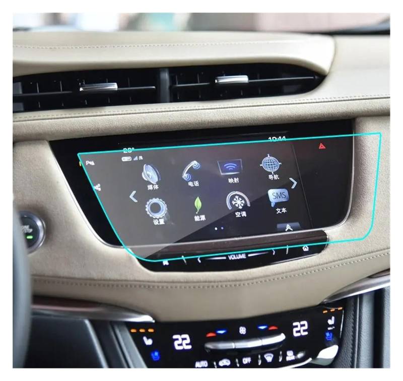 Für Cadillac Für XT5 2016 2017 2018 Auto GPS Navigation Displayschutzfolie Innen Gehärtetes Glas Displayschutzfolie Auto Navigation Schutzfolie von LZBZHB