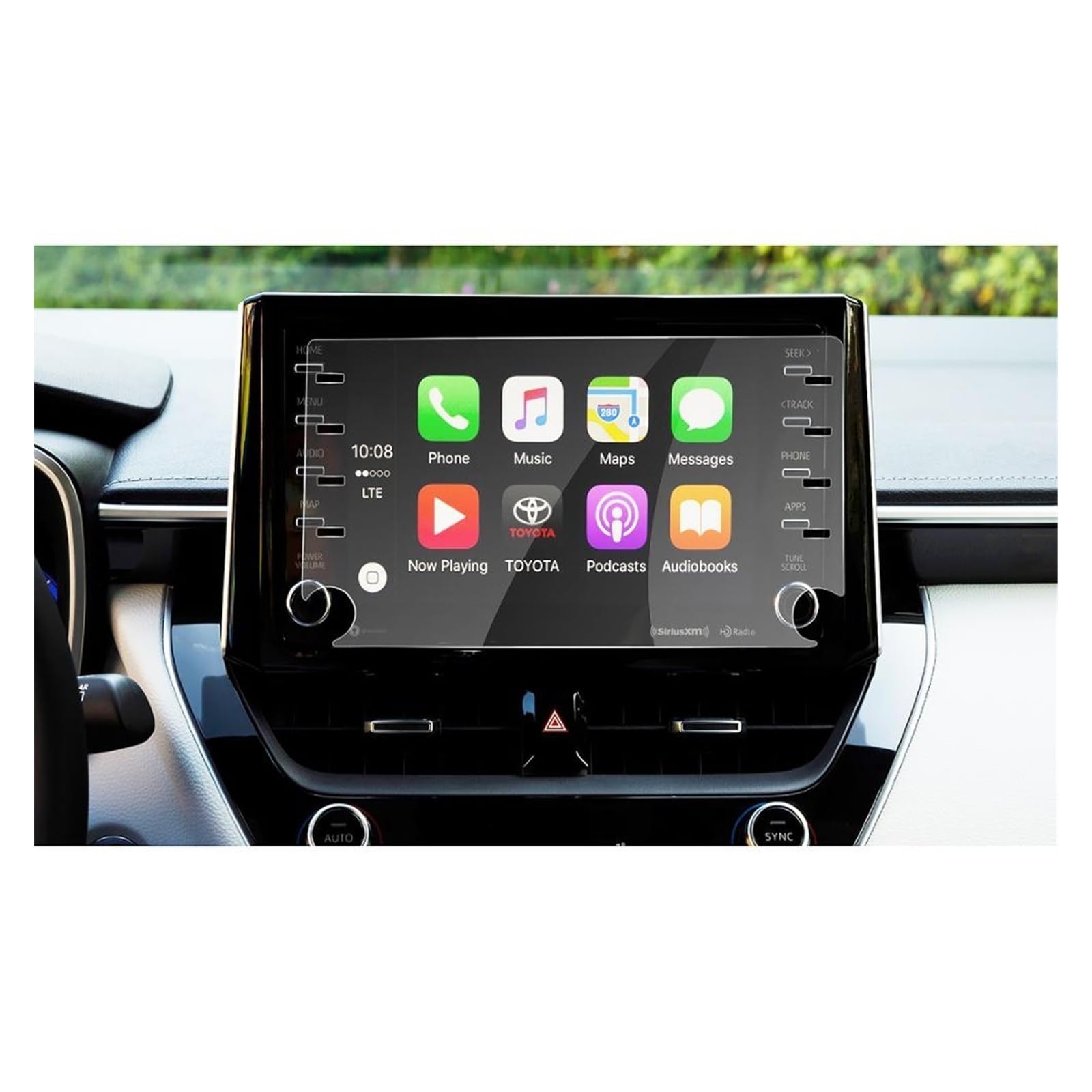 Für Corolla Für C-HR 2019 2020 8 Zoll Zentralsteuerungsanzeige Bildschirm Autoinnenaufkleber Autonavigation Displayschutzfolie Navigation Schutzfolie(8inch high Match) von LZBZHB