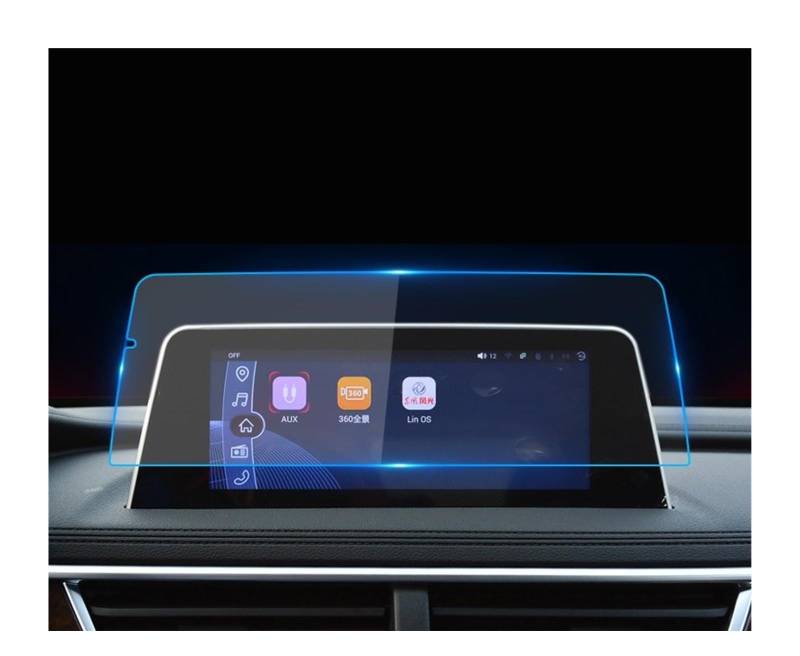 Für Dongfeng Für Scenery 580 2020 9-Zoll-GPS-Navigation Zentralsteuerung Bildschirm Schutzfolie Aus Gehärtetem Glas Auto-Innenaufkleber Navigation Schutzfolie(9 inch) von LZBZHB