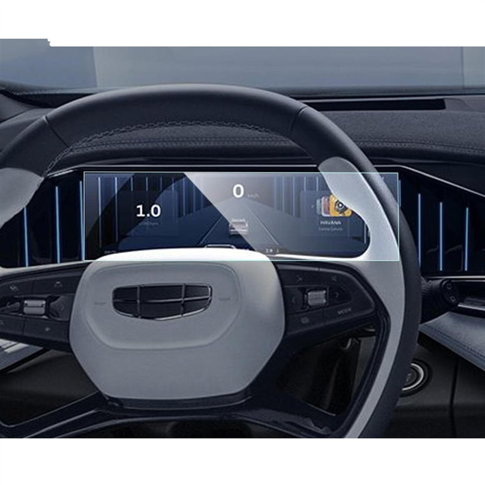 Für Geely Für Boyue L 2023 2024 Zubehör Autonavigation Mittelkonsole Touchscreen Schutzfolie Aus Gehärtetem Glas Navigation Schutzfolie(White 2) von LZBZHB