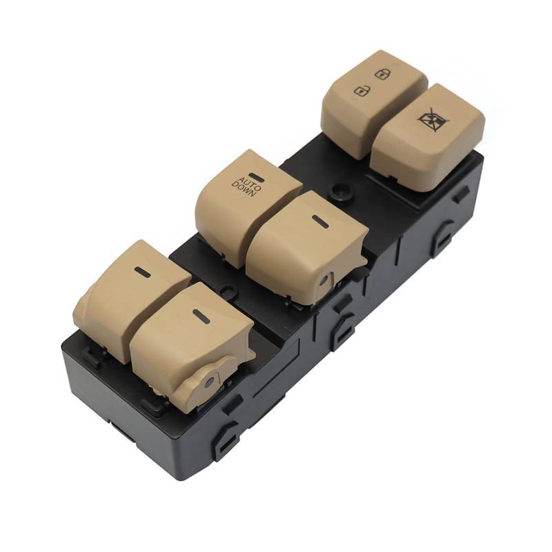 Für Hyundai Für Elantra Für Lang Für Move Elektrische Master Fenster Schalter 2012 2013 2014 2015 2016 93570-4V000 Power Fenster Control Schalter(Beige AUTODOWN) von LZBZHB
