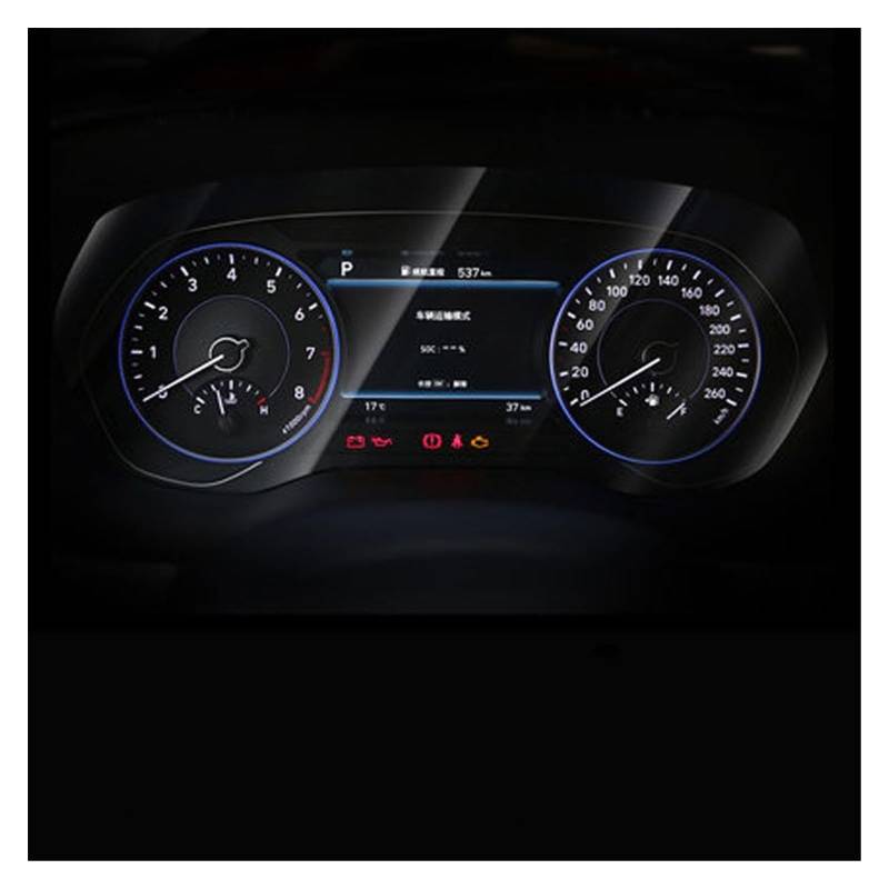 Für Hyundai Für Palisade 10,25 Zoll Gehärtetem Glas Film Auto Infotainment Radio GPS Navigation Displayschutzfolie Dashboard Navigation Schutzfolie(for Instrument) von LZBZHB
