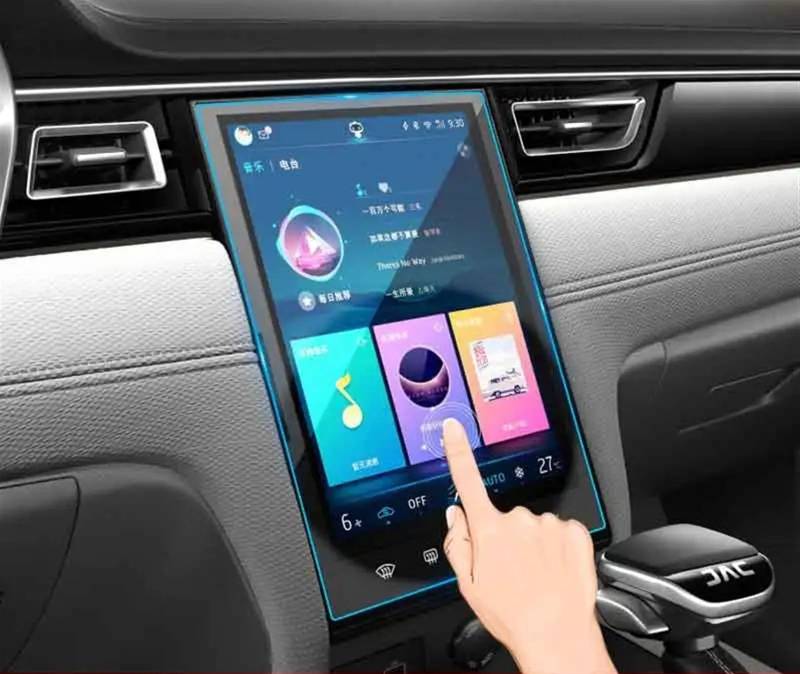 Für JAC Für J7 2020 10,4 Zoll Autoradio GPS-Navigationsanzeige Auto-Bildschirmaufkleber Auto Gehärtetes Glas Filmschutz Navigation Schutzfolie von LZBZHB