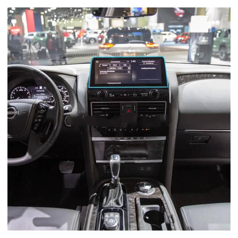 Für Nissan Für Patrol Für Platinum 2022 2023 10,1 Zoll Auto GPS-Navigation Zentralsteuerung Bildschirm Displayschutzfolie Aus Gehärtetem Glas Navigation Schutzfolie von LZBZHB