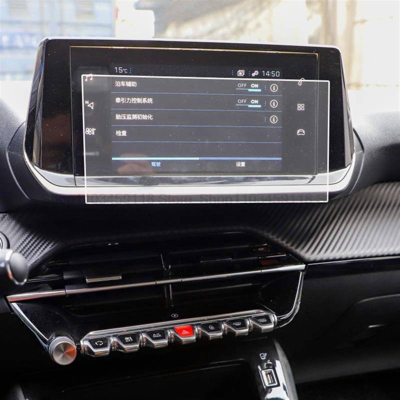 Für Peugeot 208 Für E208 2020 2021 7 Zoll Oder 10,1 Zoll Auto GPS-Navigation Displayschutzfolie Aus Gehärtetem Glas Navigation Schutzfolie(7 inch) von LZBZHB