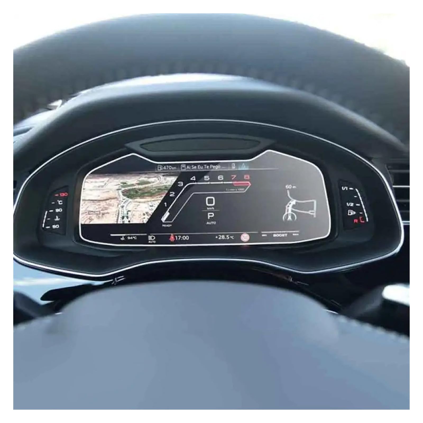 Für Q8 Für Q7 2020 2021 Radio GPS LCD Armaturenbrett Bildschirm Schutz Auto Navigation Gehärtetem Glas Bildschirm Schutz Film Navigation Schutzfolie(Dashboard Film) von LZBZHB