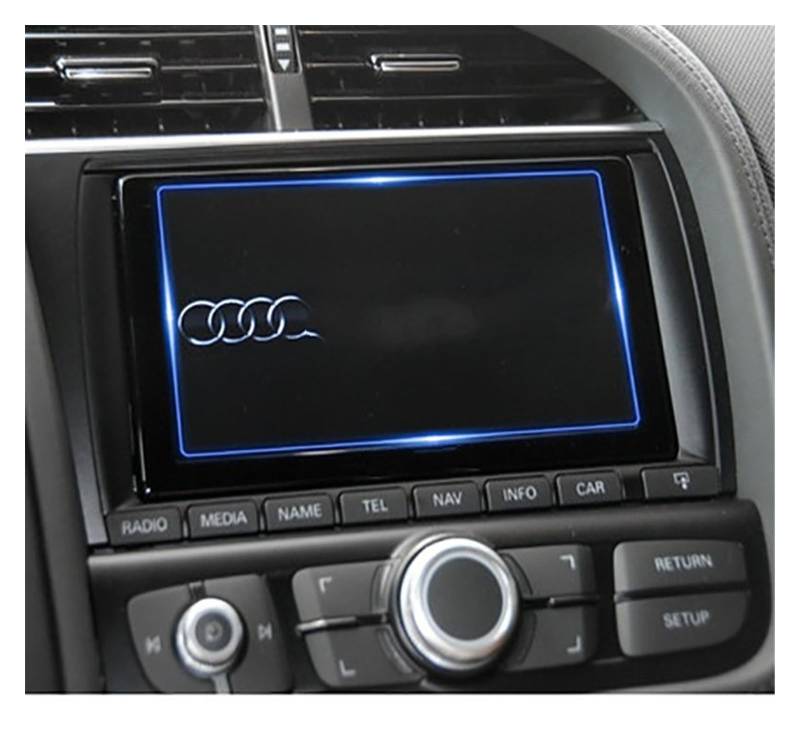 Für R8 Für SR8 6,5 Zoll 7 Zoll Zentralsteuerungsbildschirm GPS-Navigation Gehärtetes Glas Schutzfolie Navigation Schutzfolie(7 Inch) von LZBZHB