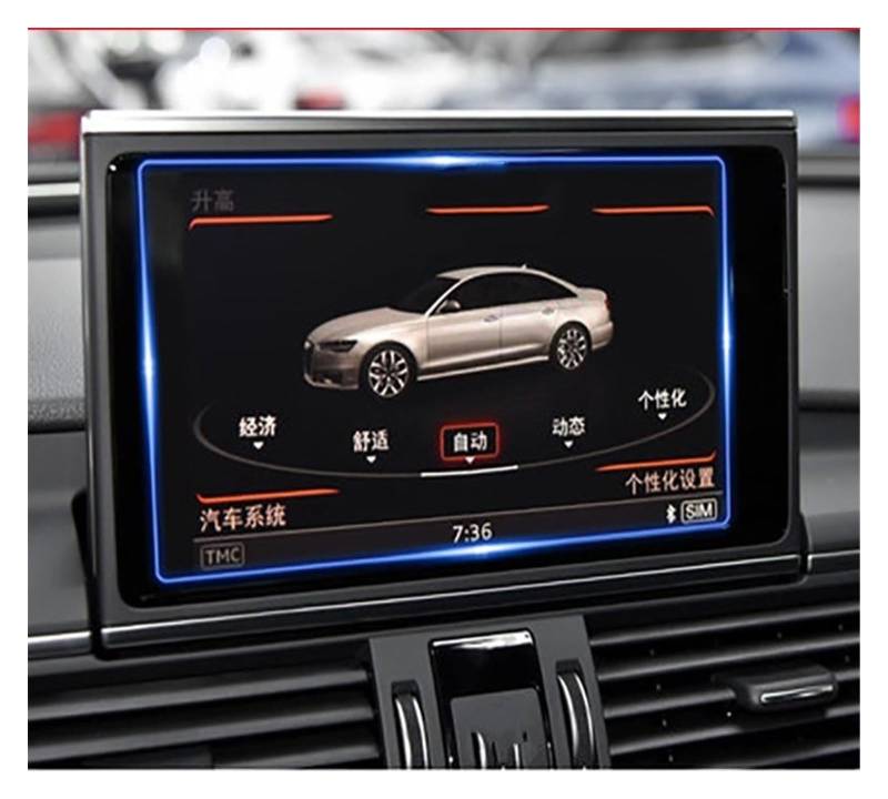 Für S6 Für S7 Für S8 8 Zoll Zentralsteuerungsbildschirm GPS-Navigation Schutzfolie Aus Gehärtetem Glas Auto-Innenaufkleber Navigation Schutzfolie(1) von LZBZHB