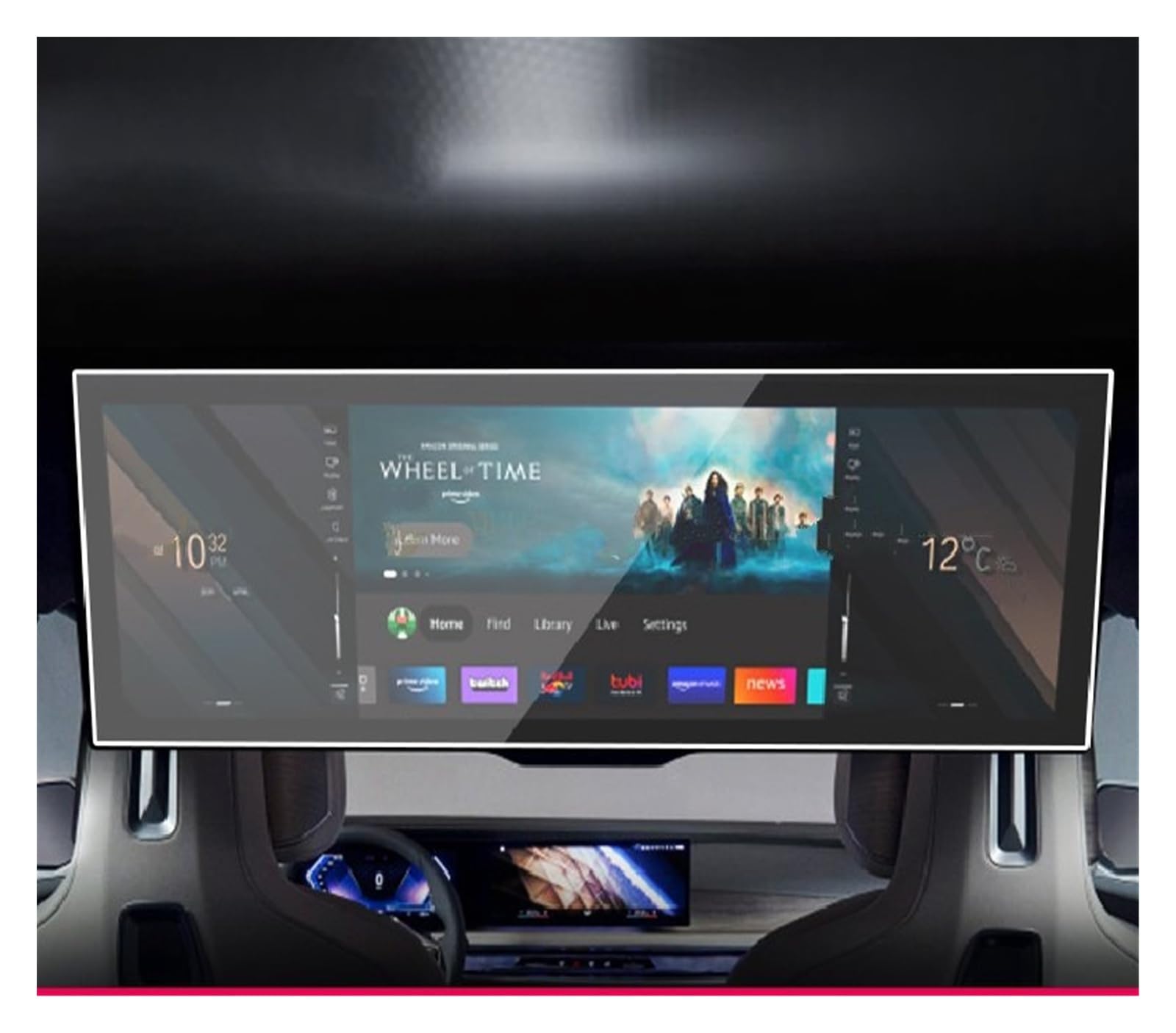 Für Serie 7 Für G11 2023 Autoinnenraum Zentralsteuerungsbildschirm Anti-Kratz-transparente TPU-Schutzfolie GPS-Navigator-Film Navigation Schutzfolie(Style B) von LZBZHB