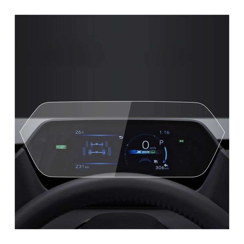Für Toyota Für BZ4X 2022 Auto GPS Konsole Dashboard Gehärtetem Glas Schutz Film Navigator Schutz Screen Protector Film Navigation Schutzfolie(22 Meter HD) von LZBZHB