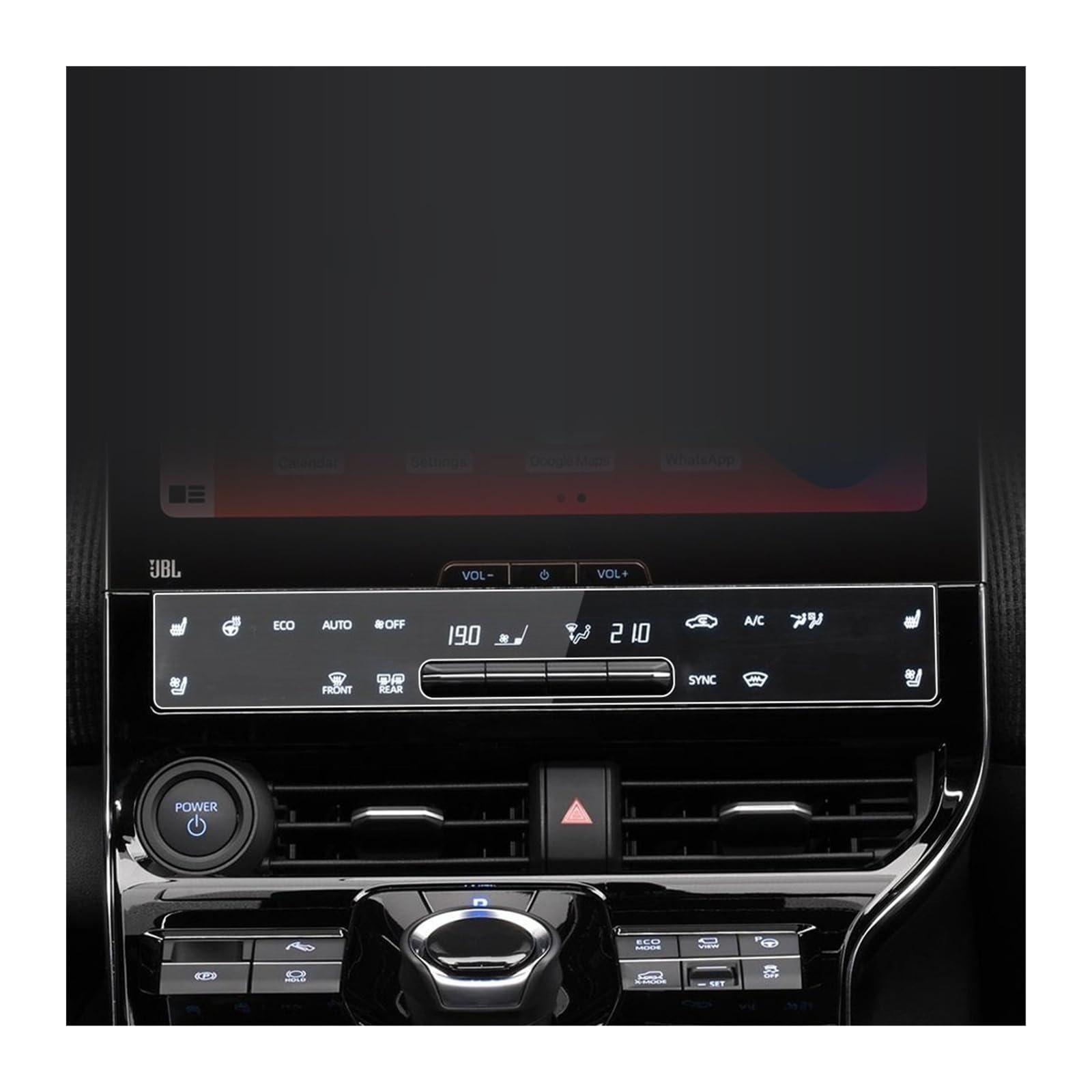 Für Toyota Für BZ4X 2022 Auto GPS Konsole Dashboard Gehärtetem Glas Schutz Film Navigator Schutz Screen Protector Film Navigation Schutzfolie(22 air HD) von LZBZHB