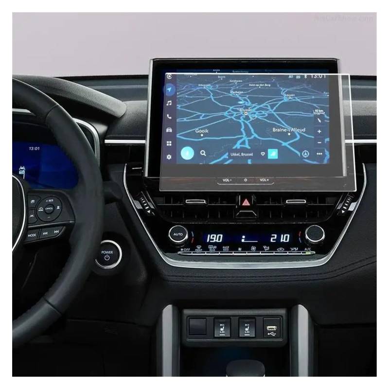Für Toyota Für Corolla Für Cross 2022 2023 10,5 Zoll Auto GPS-Navigationsschutzbildschirm LCD Kratzfester TPU-Schutzfilm Navigation Schutzfolie von LZBZHB